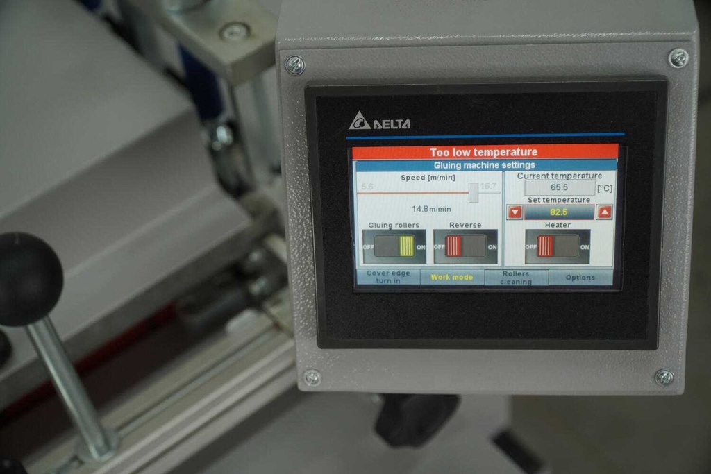 Couverturière Pro semi-automatique + rembordeuse 2 côtés Grafcut GC-760 Pro XL