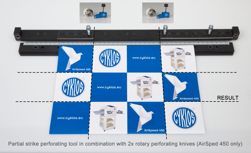 Raineuse + micro-perforeuse + perforeuse Automatique Cyklos GPM 450 AIRSPEED DOUBLE