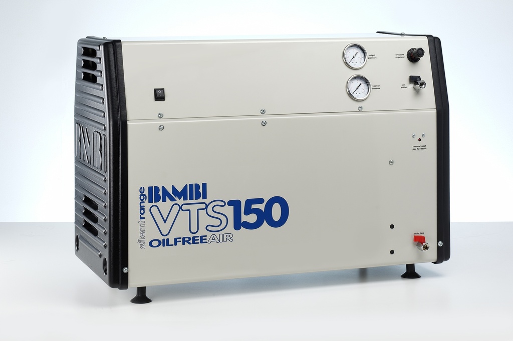 [VTS150] Ultra geluidsarme olievrije compressor BAMBI VTS-150