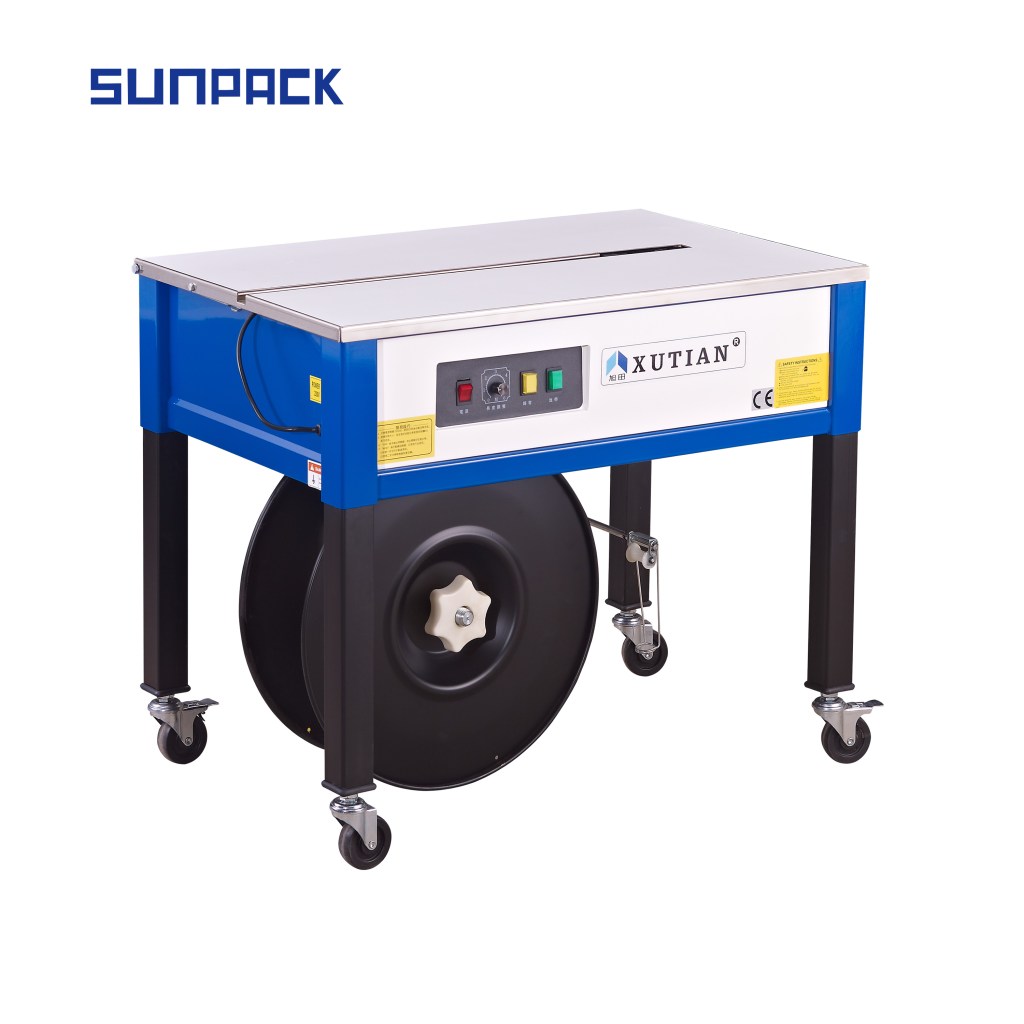 Halfautomatische omsnoeringsmachine verstelbare tafelhoogte Sunpack XT-8022