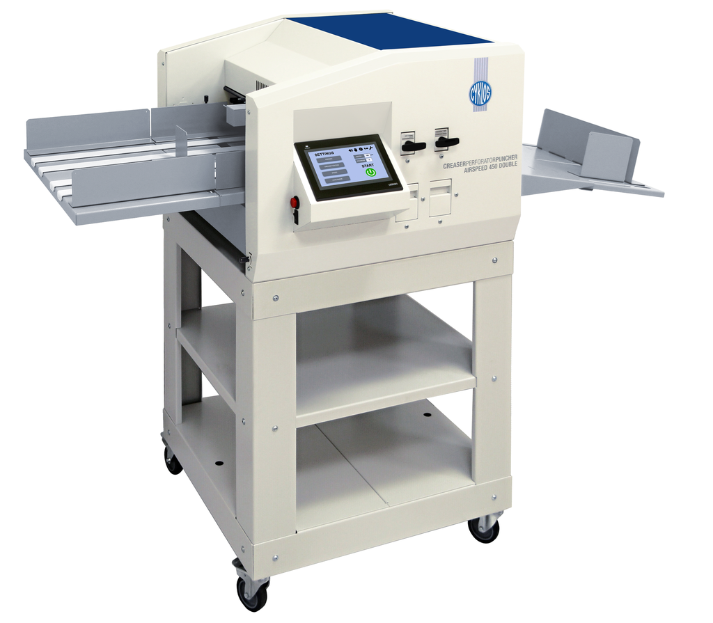 Raineuse + micro-perforeuse + perforeuse Automatique Cyklos GPM 450 AIRSPEED DOUBLE