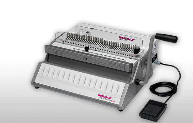 Renz SRW 360 Comfort Plus Perforelieur électrique à spirale métallique Pas 3:1